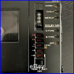 Vintage Sony WM-D6C Walkman Professional Cassette Player Recorder With Case