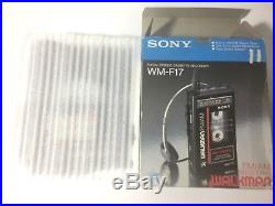 Vintage Sony WM-F17 Walkman FM AM Stereo Cassette Tape Recorder Player 45 3 Work