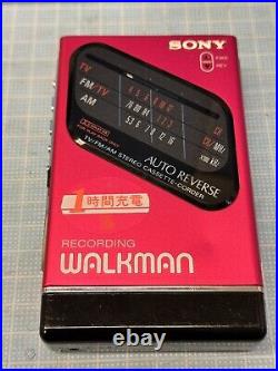 Vintage Sony WM-F203 Walkman Cassette Player FM Working Japan