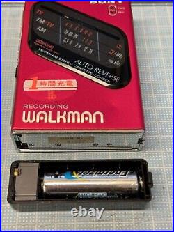 Vintage Sony WM-F203 Walkman Cassette Player FM Working Japan