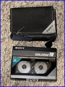 Vintage Sony WM-W800 Walkman Cassette Recorder Black Great Condition