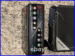 Vintage Sony WM-W800 Walkman Cassette Recorder Black Great Condition