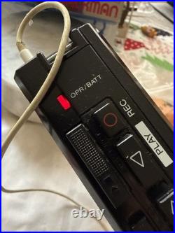 Vintage Sony Walkman Cassette Corder Recorder AM/FM Radio WM-F17 As Is With Box