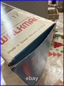 Vintage Sony Walkman Cassette Corder Recorder AM/FM Radio WM-F17 As Is With Box