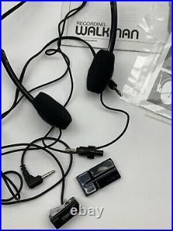 Vintage Sony Walkman Cassette Player FM Radio Recorder WM-F17 Tested Works