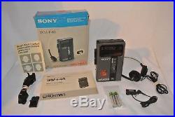 Vintage Sony Walkman FM/AM Stereo Cassette Recorder WM-F46 -Works-original box