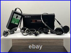 Vintage Sony Walkman Professional WM-D6C Cassette Player withCase Mint withextras