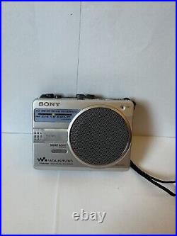 Vintage Sony Walkman Radio FM AM Recording Cassette WM-SR10 Tested Works