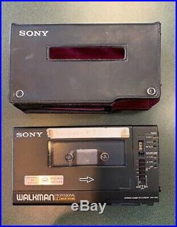 Vintage Sony Walkman WM-D6C Professional Stereo Cassette Player Recorder & Case