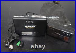 Vintage Sony Walkman WM-F701C Radio Cassette Player AS-IS audio black Japan