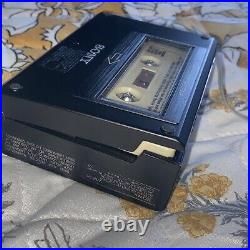 Vintage Sony Walkman WMD3 Pro Stereo Cassette Recorder/Case. WORKS-PLAYS GREAT