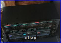 Vintage Soundesign 5975 Triple cassette Deck Recorder AMFM Receiver Hi Speed Dub
