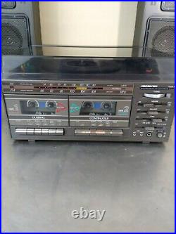 Vintage Soundesign 6821M AM /FM Stereo Receiver Cassette Record Player Speakers