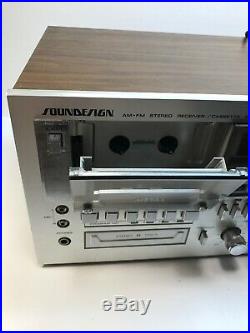 Vintage Soundesign AM-FM Stereo Receiver Cassette Recorder 8 Track Player 5880