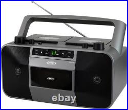 Vintage Stereo Boombox Portable CD MP3 Cassette Recorder AM/FM Radio Vintage Stereo Boombox Portable CD MP3 Cassette Recorder AM/FM Radio