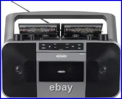 Vintage Stereo Boombox Portable CD MP3 Cassette Recorder AM/FM Radio Vintage Stereo Boombox Portable CD MP3 Cassette Recorder AM/FM Radio