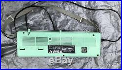 Vintage Stereo Cassette Player Recorder GPX C888 Boom Box Rare Light Green
