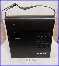 Vintage Stereo Cassette Recorder Uher Cr 210 With Leather Protective Case Ma