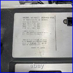 Vintage Sunny Vox 6000 Vinyl Record to Cassette Player Recorder Radio Stereo
