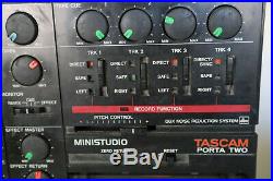 Vintage TASCAM Mini Studio CASSETTE MULTI TRACK RECORDER Model Porta Two (Japan)
