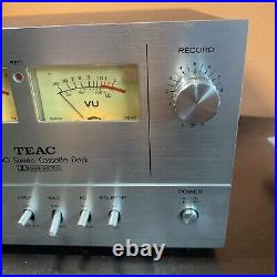 Vintage TEAC A-100 Stereo Cassette Deck Recorder HAS ISSUES SEE VIDEO