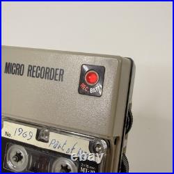 Vintage TOHO TCT-2700 Micro Cassette Recorder with MANUAL And BOX JAPAN