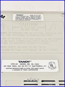 Vintage Tandy CCR-83 Computer Cassette Tape Recorder Model 26-1384