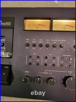 Vintage Tape Player Nakamichi 600 2 Head Cassette Recorder Deck Console Black