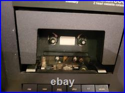 Vintage Tape Player Nakamichi 600 2 Head Cassette Recorder Deck Console Black