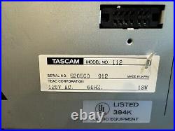 Vintage Tascam 112 Rack Mountable Studio Cassette Deck Tape Recorder