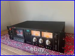 Vintage Tascam 112 Rack Mountable Studio Cassette Deck Tape Recorder tested