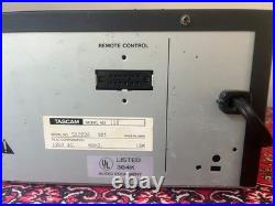 Vintage Tascam 112 Rack Mountable Studio Cassette Deck Tape Recorder tested