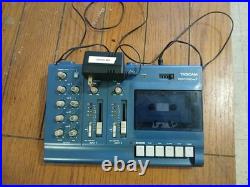 Vintage Tascam Porta 02 Blue MiniStudio Portable 4-Track Cassette Recorder