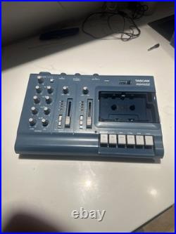 Vintage Tascam Porta 02 Blue MiniStudio Portable 4-Track Cassette Recorder