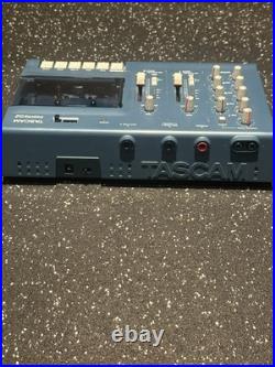 Vintage Tascam Porta 02 Blue MiniStudio Portable 4-Track Cassette Recorder