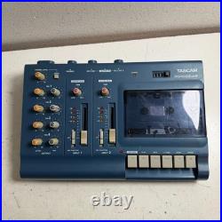 Vintage Tascam Porta 02 MKII Blue MiniStudio Portable 4-Track Cassette Recorder