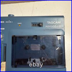 Vintage Tascam Porta 02 MKII Blue MiniStudio Portable 4-Track Cassette Recorder