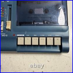 Vintage Tascam Porta 02 MKII Blue MiniStudio Portable 4-Track Cassette Recorder