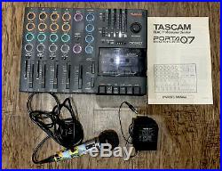 Vintage Tascam Porta 07 Multitrack Cassette Recorder with Microphone Manual Tape