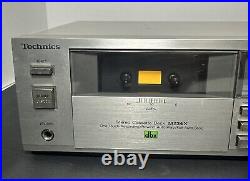 Vintage Technics RS-M234X Cassette Deck Tape Player Recorder DBX Silver Tested