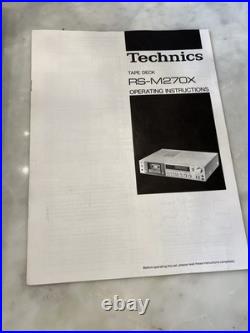 Vintage Technics RS-M270X Direct Drive Cassette Deck Tested Works withManual M270X
