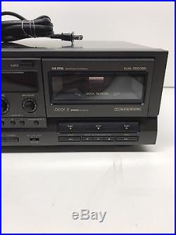Vintage Technics RS-TR515 Dual Cassette Recorder Player HX-PRO
