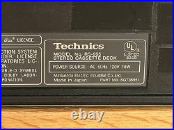 Vintage Technics Tape Player RS-955 Stereo Cassette Deck DBX Dolby B/C Works