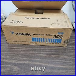Vintage Teknika 8861 Stereo Hi-Fi Casette Deck Japan Silver Works