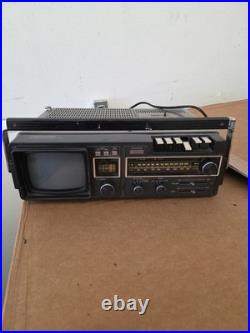 Vintage Toshiba GT-5000 TV Radio Cassette Recorder RARE Powers On SEE
