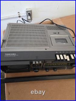 Vintage Toshiba GT-5000 TV Radio Cassette Recorder RARE Powers On SEE