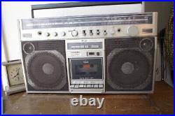 Vintage Toshiba RT-8780S Bom Beat Boom Box Stereo Radio Cassette Recorder USED
