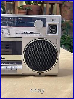 Vintage Toshiba Stereo Radio Cassette Recorder Model RT-90S Parts/Repair Read