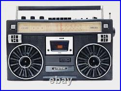 Vintage Trident CX-449F Boombox Ghettoblaster Stereo Radio Cassette Recorder