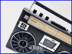 Vintage Trident CX-449F Boombox Ghettoblaster Stereo Radio Cassette Recorder